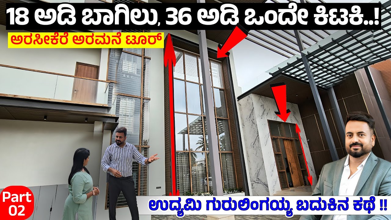ಈ ಅರಮನೆಗೆ 18 ಅಡಿ ಬಾಗಿಲು !  36 ಅಡಿ ಒಂದೇ ಕಿಟಕಿ -ಅರಸೀಕೆರೆಯ Guru Neela PALACE TOUR - Guru Lingaiah 2