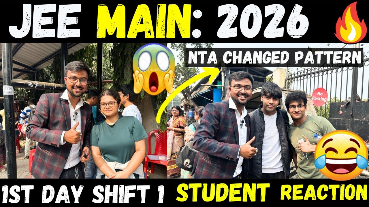 JEE MAINS 2026:NTA pattern changed😱Shift 1😱 Day 1🔥Exam Reaction ✅ Tips for  Upcoming students✅✅