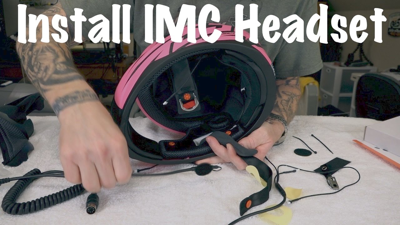 Install IMC Harley Wired Headset in Helmet | Tutorial