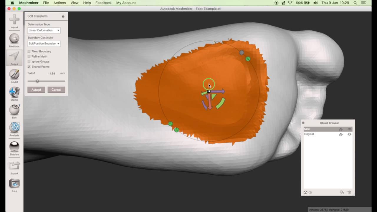 Foot Orthotics for Gensole Using Meshmixer