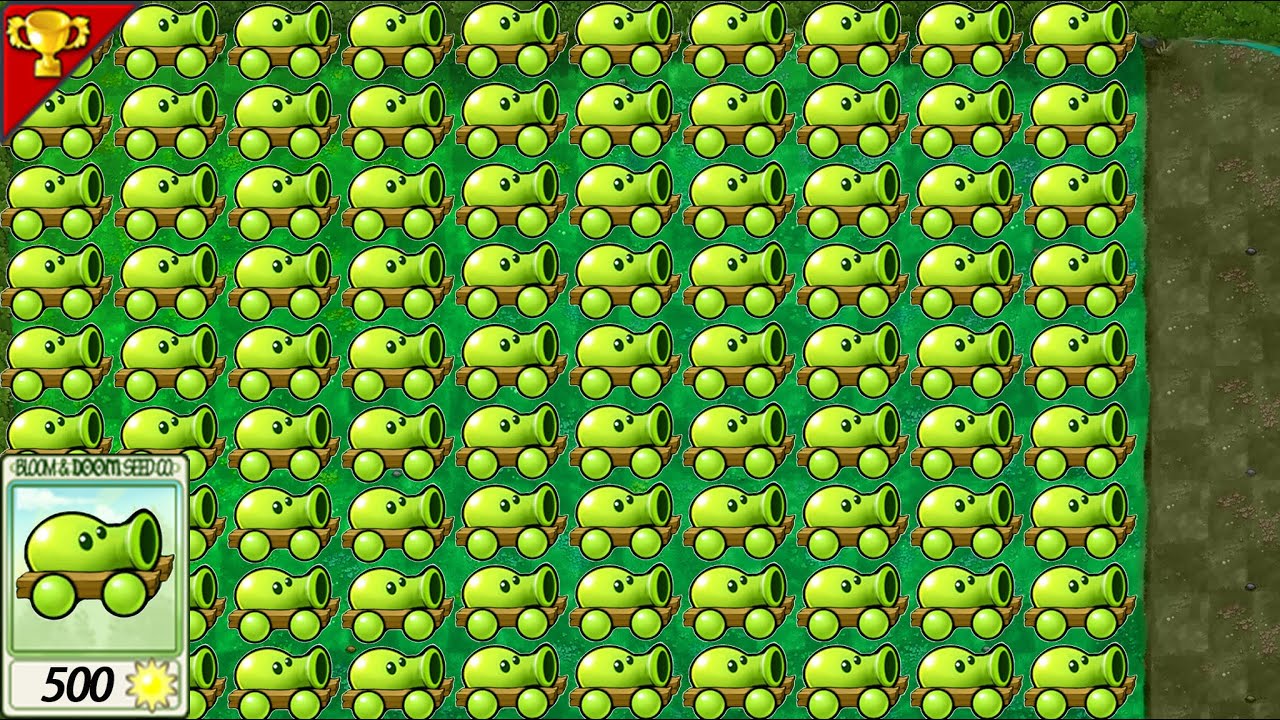 Super Large Map 99 BIG PeaShooter VS 999Zombies-------Plants vs Zombies