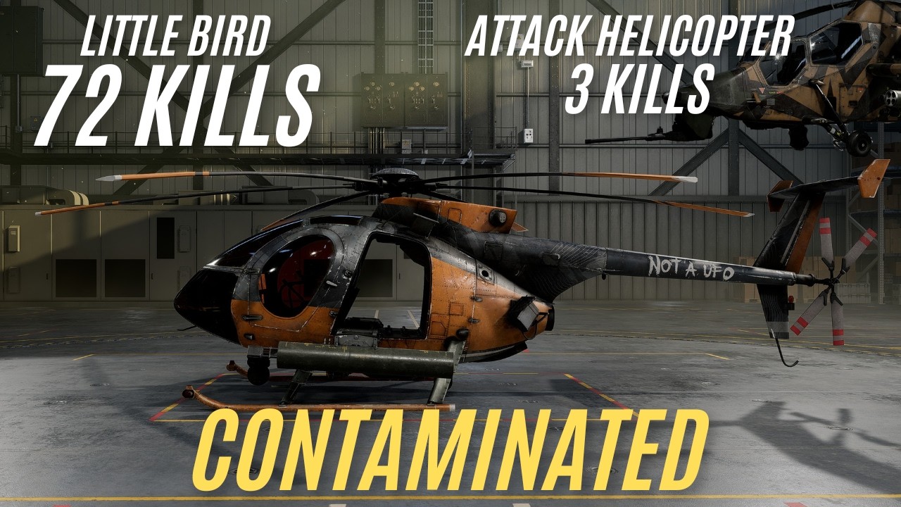 75 Kills Little Bird/Attack Helicopter Gameplay Contaminated BF6 Conquest