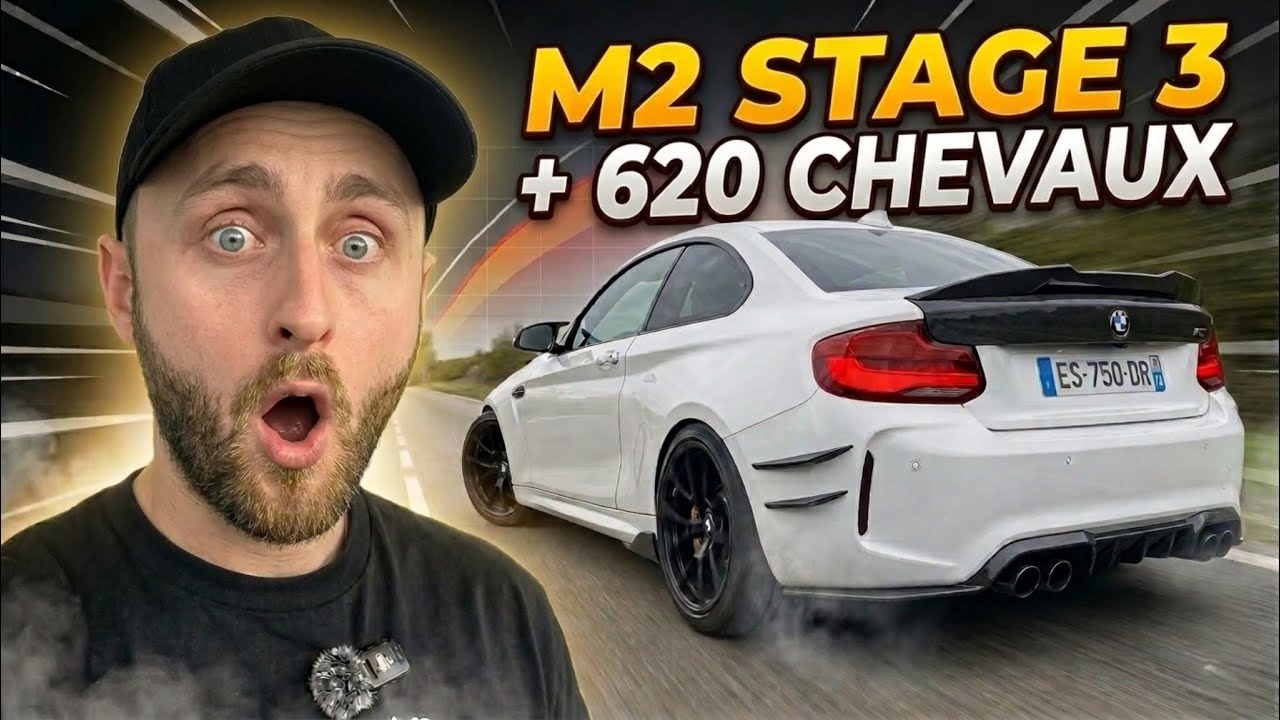 Bmw M2 stage 3 - 620 HP +GROS TURBO (Exceptionnelle acceleration)