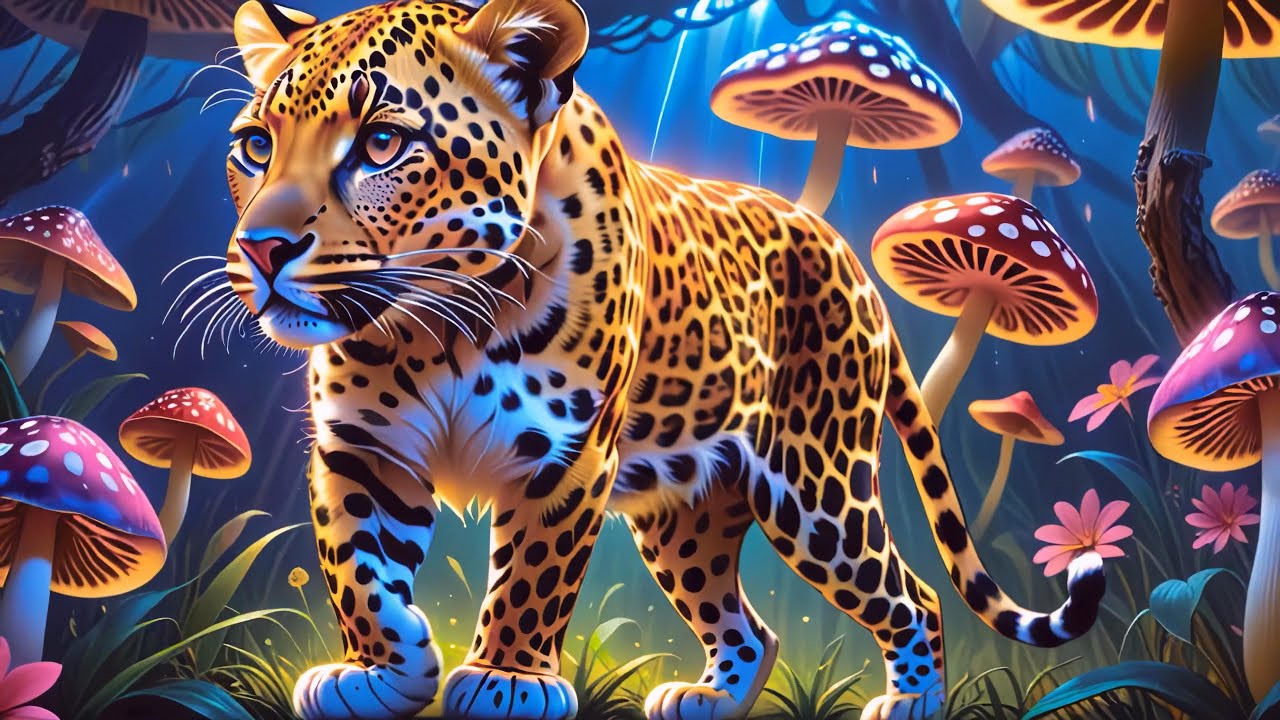 Nexxus 604 - Psychedelic Safari - Psytrance mix &bull; (4K AI animated music video)