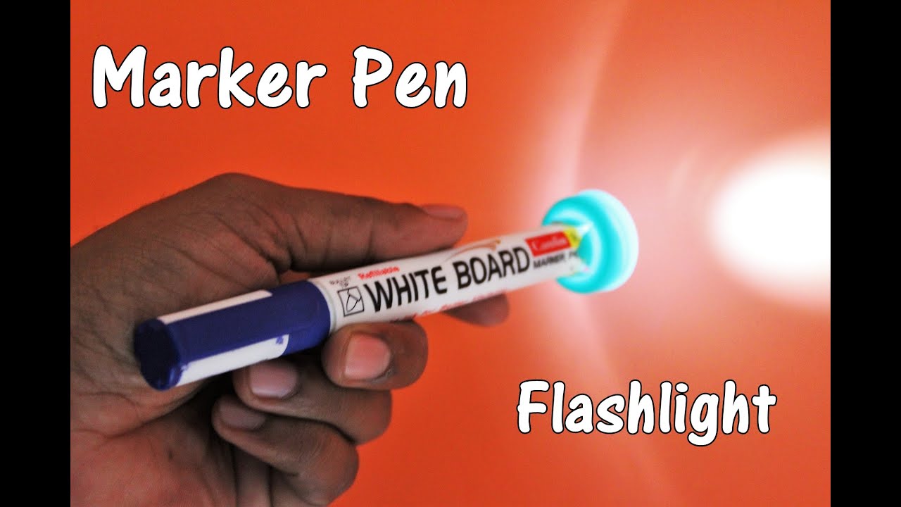 How to Make a Flashlight/Torch using Marker Pen - EASY