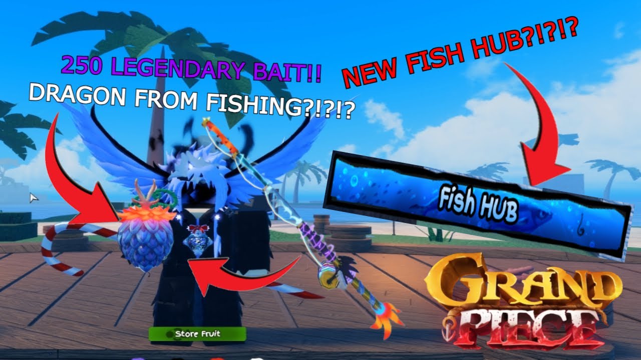 [GPO] GETTING DRAGON FROM NEW FISH HUB 🐟 !! WHOLE CAKE 🍰 UPDATE 1.75!!