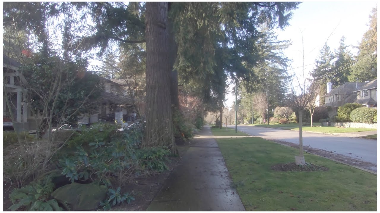Vancouver Canada - Super Mellow City. Dunbar Area. Blenheim Street to West 36th Avenue. 2021.