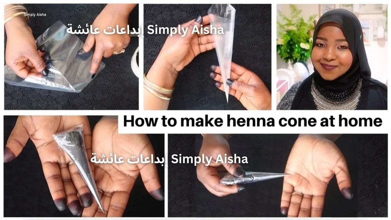 طريقة عمل كيس الحنة السودانية | How to make henna cone