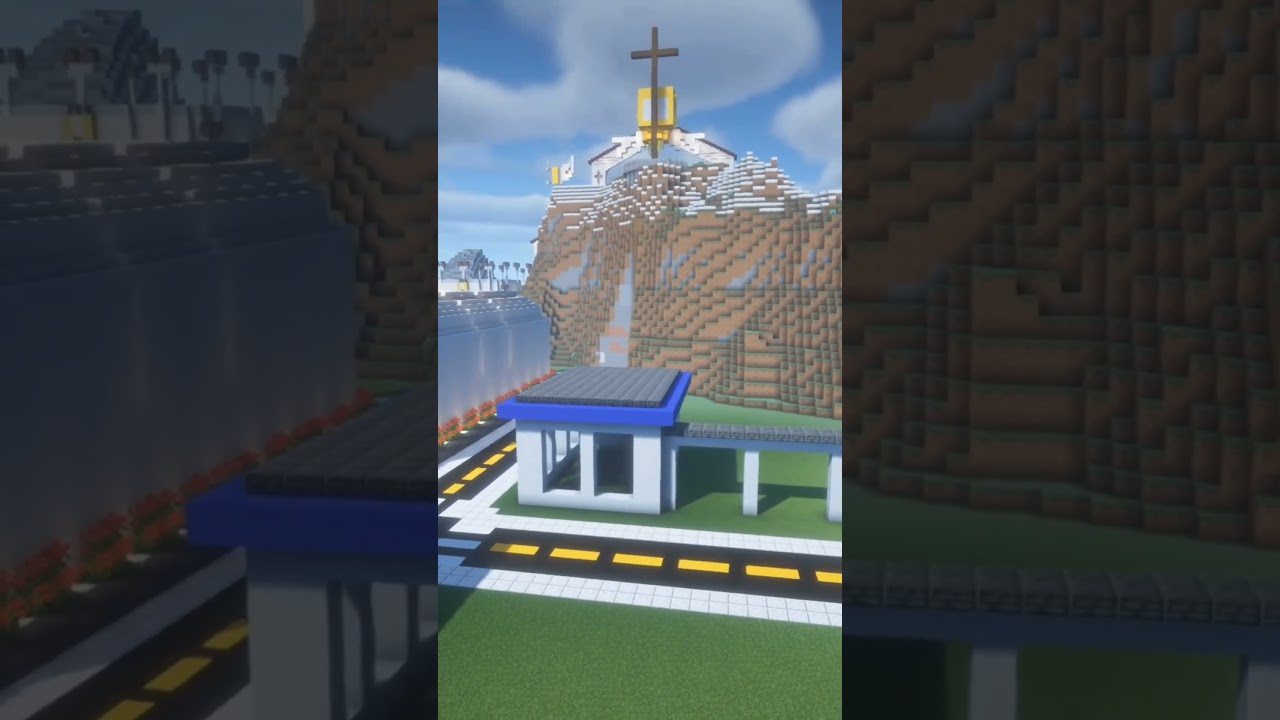 Delegacia de pol&iacute;cia no Minecraft #Shorts #minecraft #minecraftbuilding #delegacia #policia #police