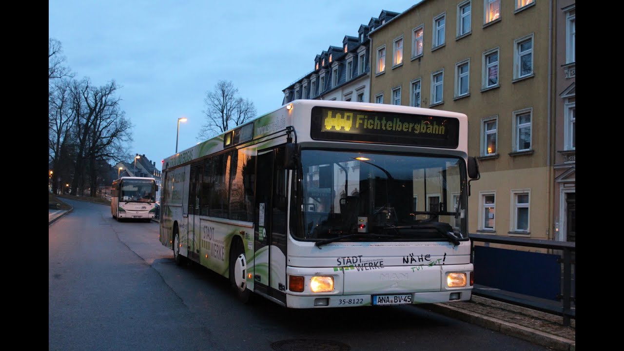 [Mitfahrt] MAN NL 262 ZF Ecomat | 35-8122 | RVE Erzgebirge (Lautes ZF)
