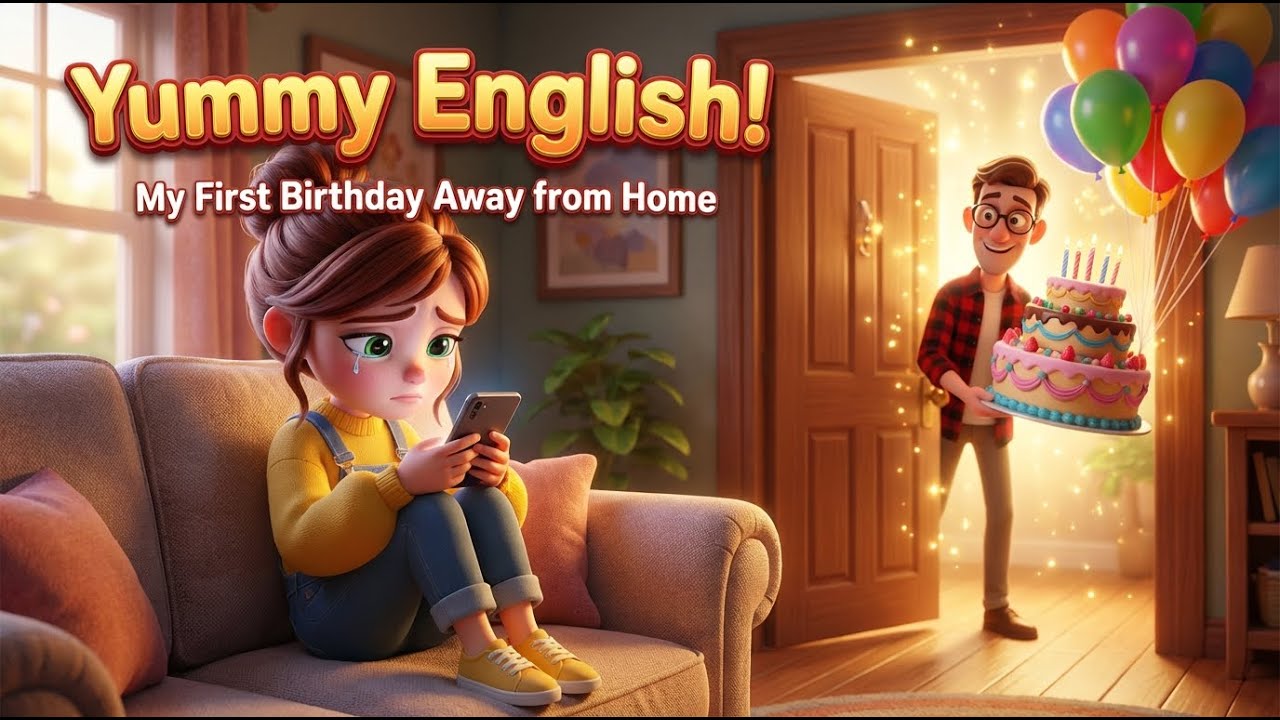 My First Birthday Away from Home | English Listening Practice (A1 Beginners)