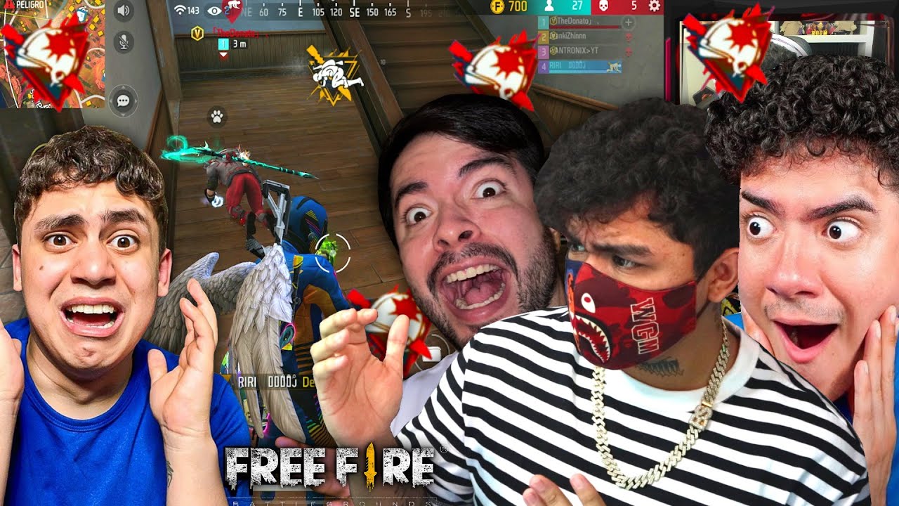 NOS ATACAN TODAS LAS ESCUADRAS DE LA PARTIDA Y ESTO FUE LO QUE HICIMOS!! FREE FIRE