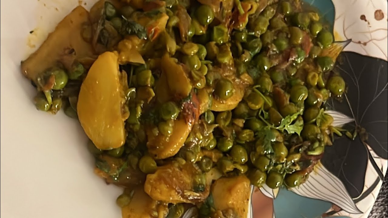 “Quick & Easy  simple 10 mins Aloo Matar Recipe “ 