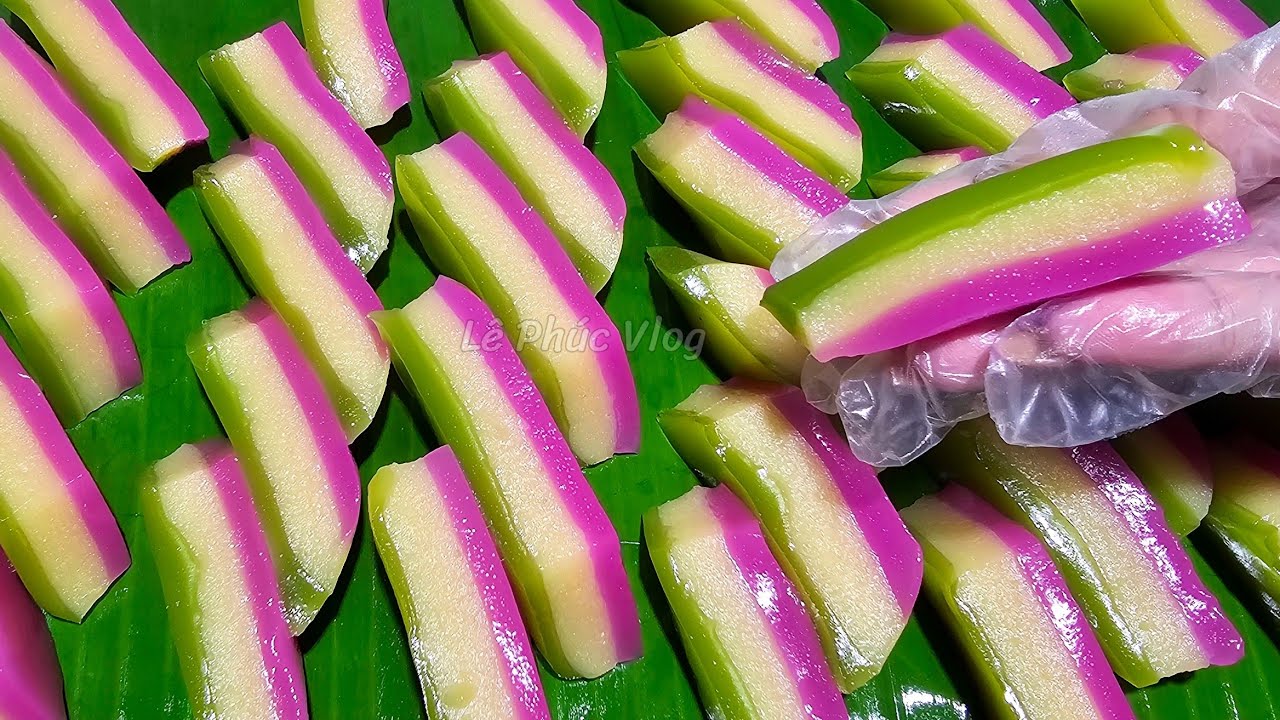 ✅Đã Ngon Lại Đẹp Mắt-Làm Bánh Da Lợn 3 Màu Tự Nhiên-Nhanh Gọn Dẻo Dai Bùi Thơm Béo Rất Hấp Dẫn