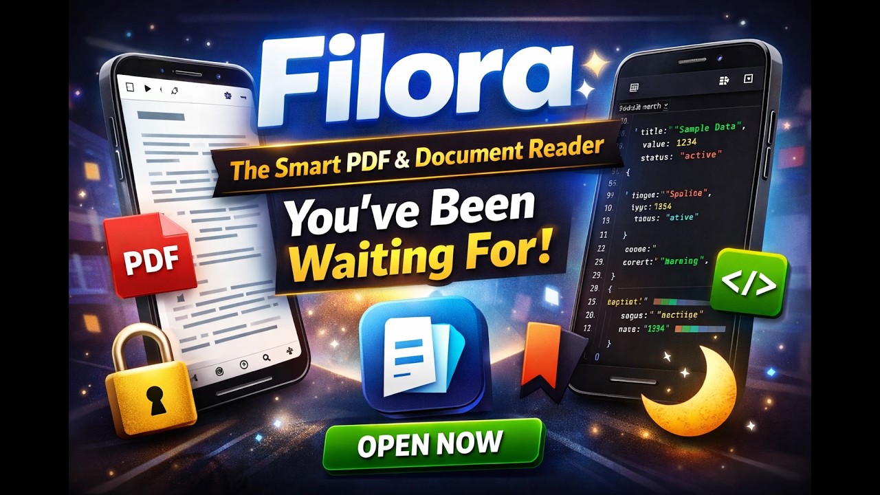 Filora &ndash; The Smart PDF & Document Reader You&rsquo;ve Been Waiting For 📄✨