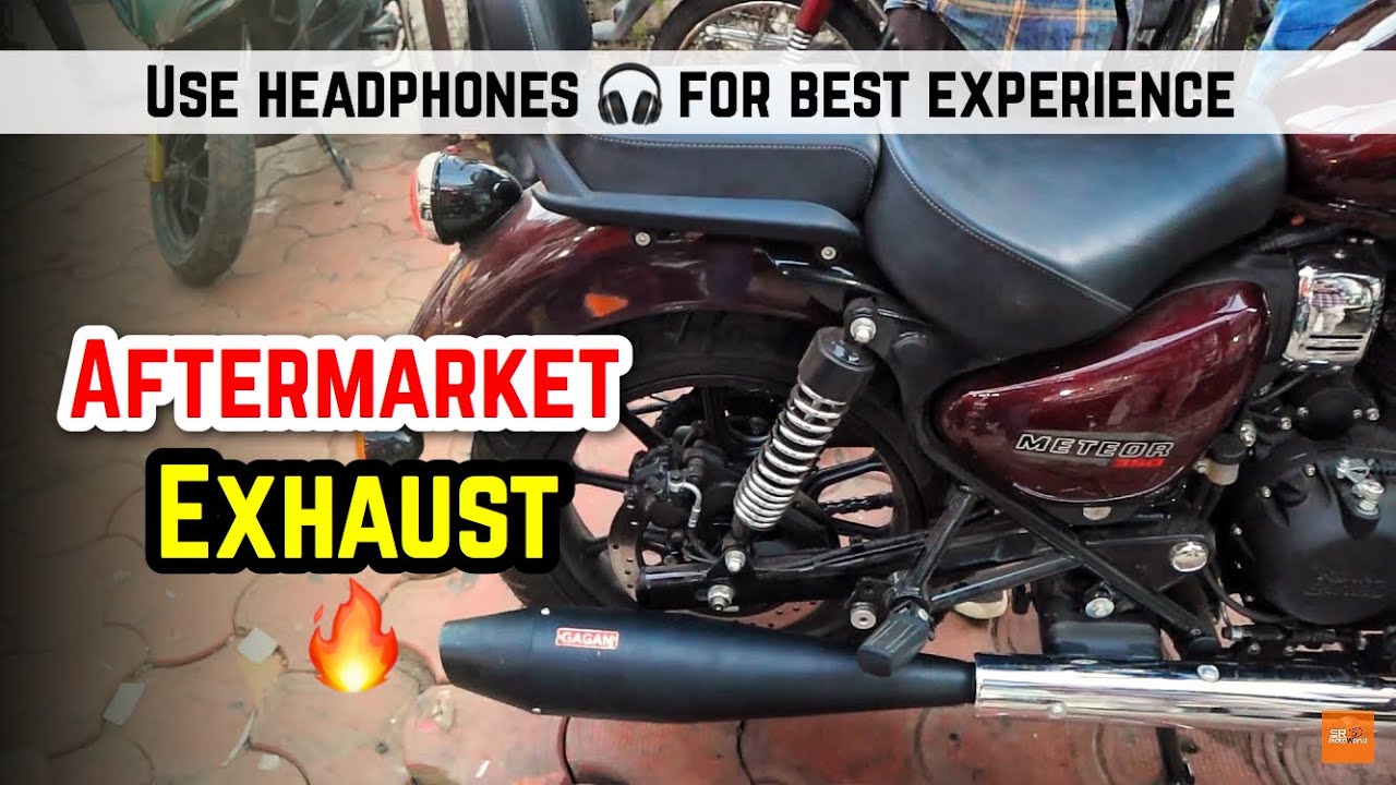 Royal Enfield Meteor 350 Aftermarket exhaust sound testing