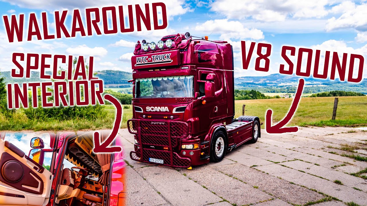 WALKAROUND & SOUND: Scania V8 WTC Truck // *Special Interior & Exterior* *Poland*