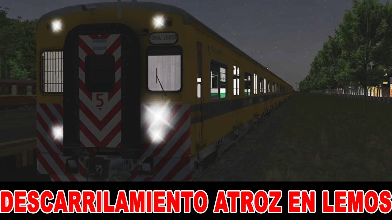 Descarrilamiento atroz en General Lemos | Reconstrucción completa