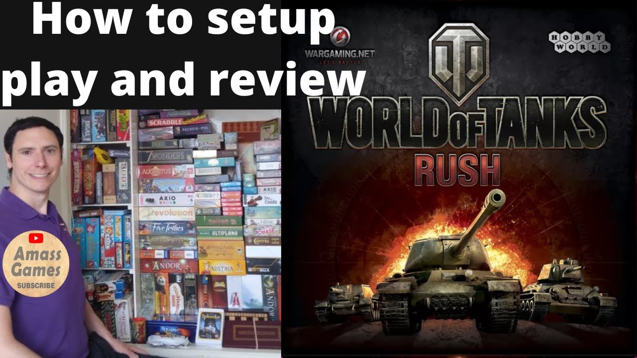 World of Tanks: Rush #howto #setup #play #review #tabletop #boardgame AmassGames #4k #war  #cards