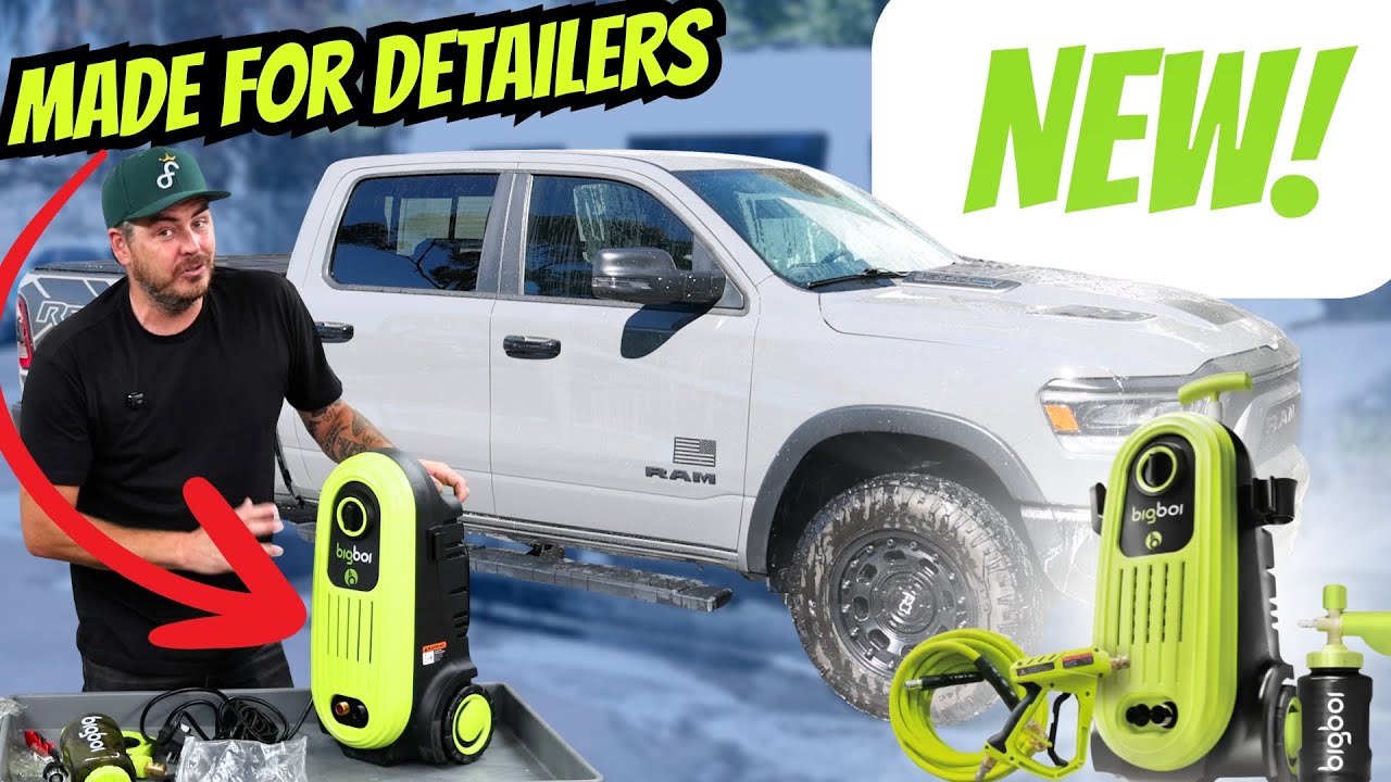 NEW! BIGBOI WASHR FLO Pressure Washer REVIEW | Full Car Detailing Kit