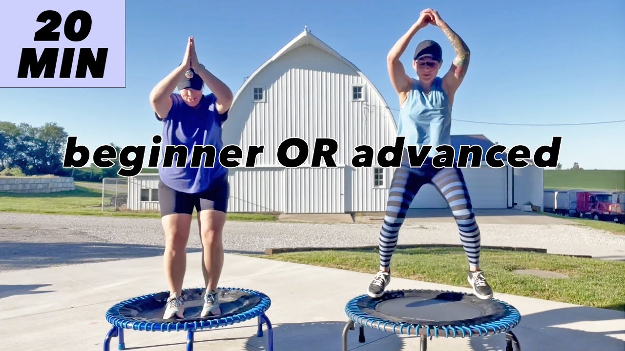 20 Minute Rebounder Workout with Modifications Beginner Friendly