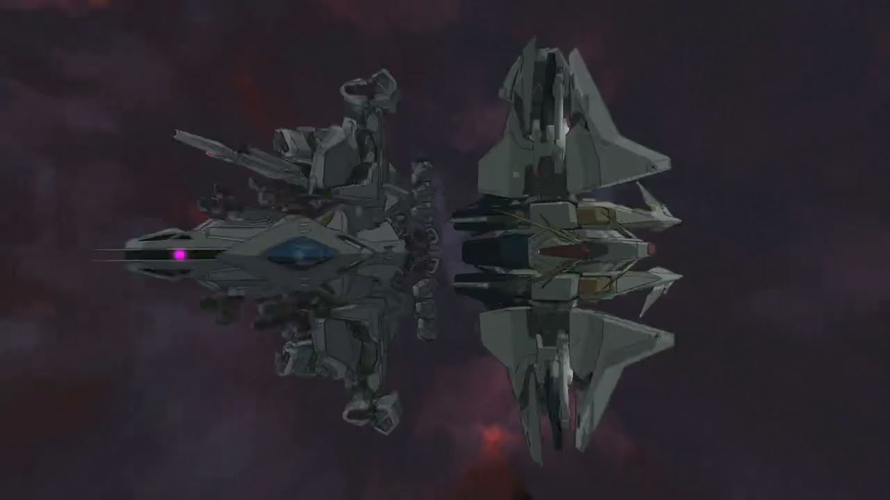 Gundam Xi Vs Gundam Alyzeus - Action Cut | Mobile Suit Gundam: Hathaway - Sorcery of Nymph Circe