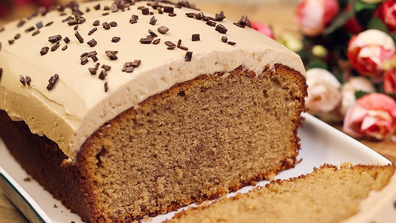 Cake in just 3 minutes /coffee loaf cake with coffee cream