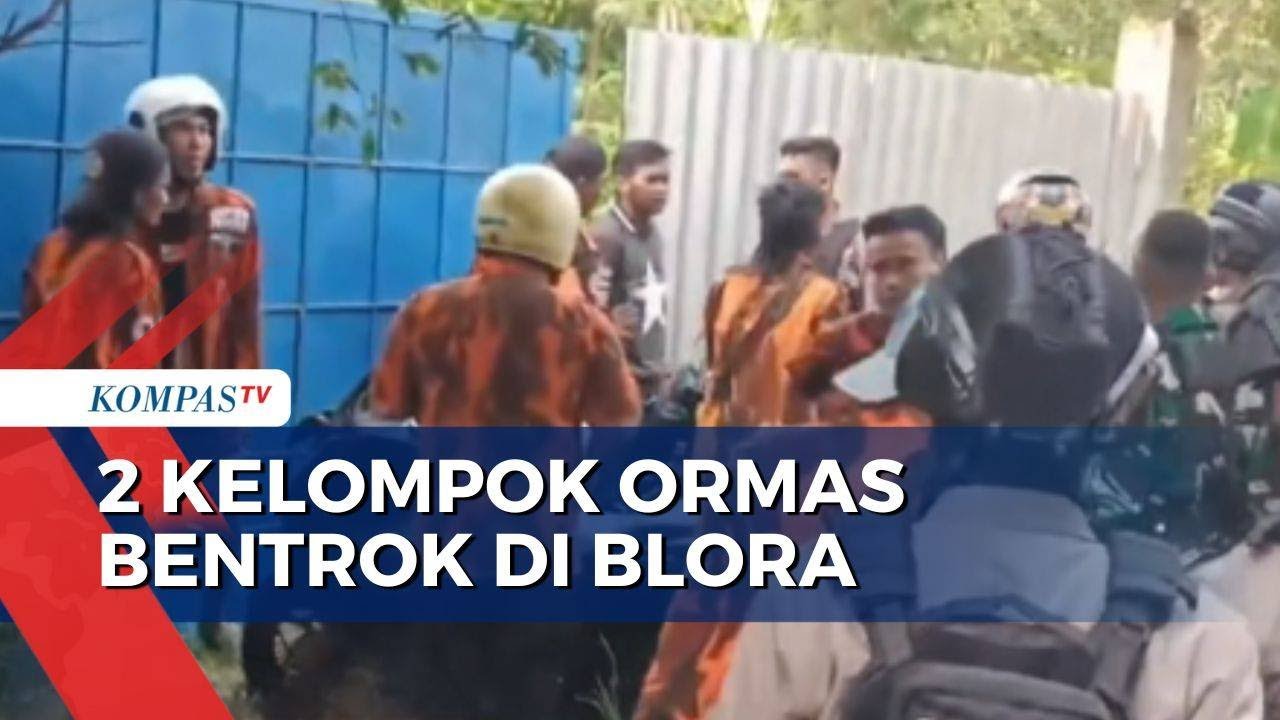 Polisi dan TNI Amankan Bentrokan 2 Kelompok Ormas di Blora