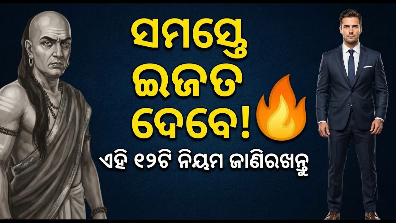 ଇଜ୍ଜତ ପାଇବାର ୧୨ଟି ଗୁପ୍ତ ନିୟମ 🤫 | 12 Rules To Get Respect | Chanakya Niti in Odia