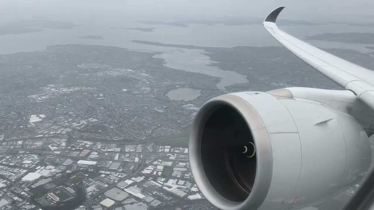 SINGAPORE AIRLINES A350-900 | Take Off Auckland AKL | Business Class View 