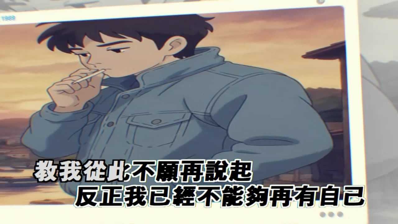 永遠在我心裡(伴奏版)(AI動畫版MV)-王傑(HQ)