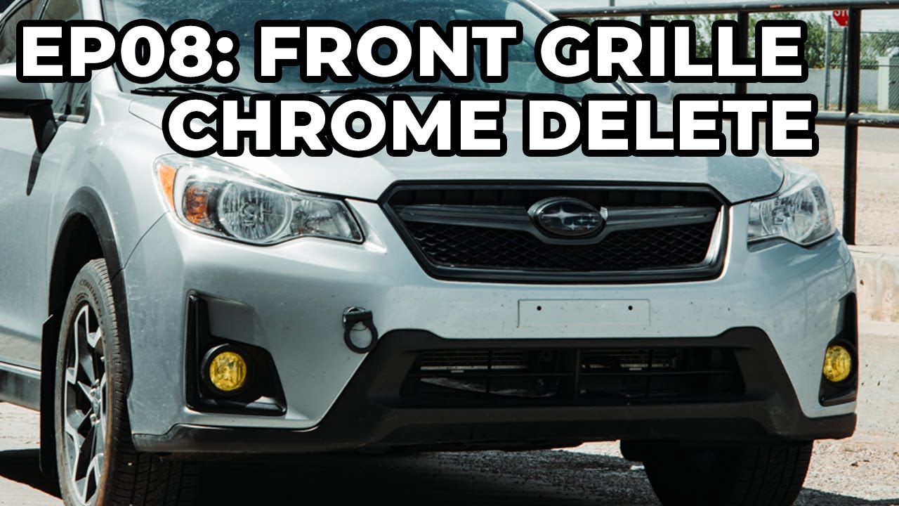 Front Grille CHROME DELETE for the 2016 Subaru Crosstrek | Wrap Guide
