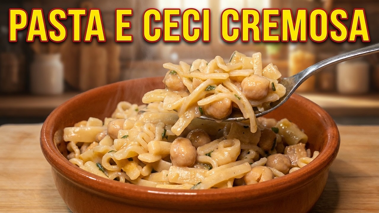 Pasta e Ceci Cremosa in 30 Minuti - La Ricetta Più Facile!
