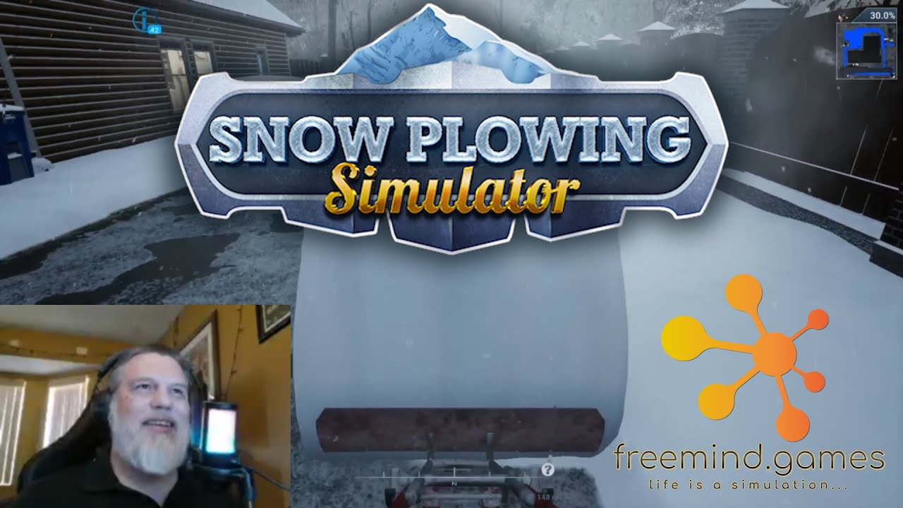 Snow Plowing Simulator Gameplay!