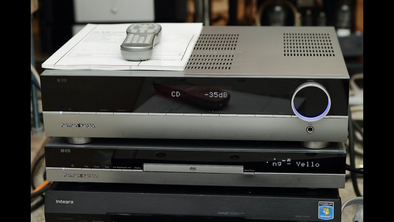 Harman kardon HK970 integrated amplifier hi-fi system audiophile sounds