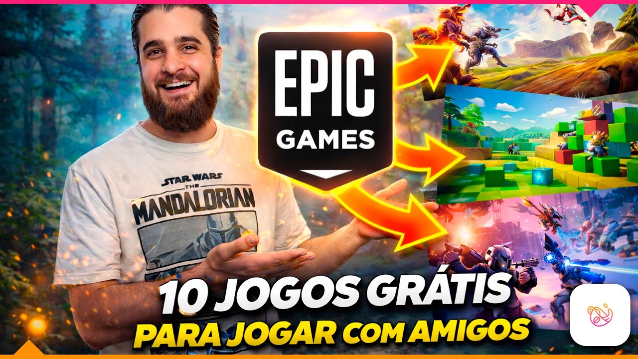 10 JOGOS MULTIPLAYER GRÁTIS na EPIC GAMES para jogar com amigos!