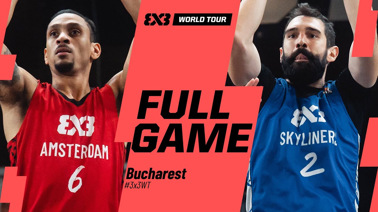 Амстердам RABOBANK 🇳🇱 против Skyliners 🇩🇪 | Полная игра четвертьфинала | Мировой тур FIBA ​​3x3 Б...