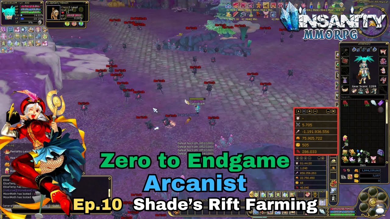 Insanity FlyFF - Arcanist  ZTE - Ep.10 - Shade's Rift Farming
