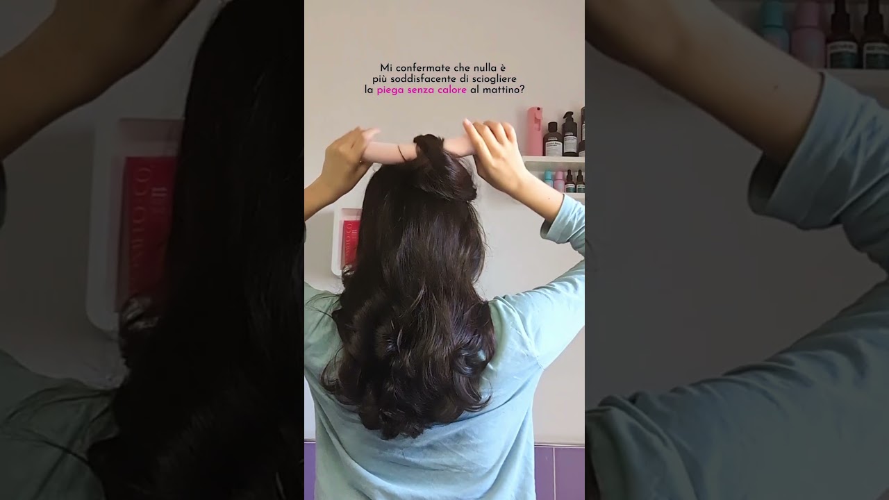 Piega senza calore per capelli ondulati senza piastra o ferro 