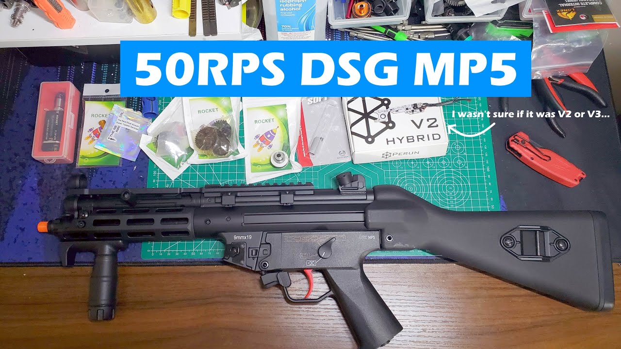 DSG #airsoft Umarex MP5 upgrade start to finish (ASMR???)