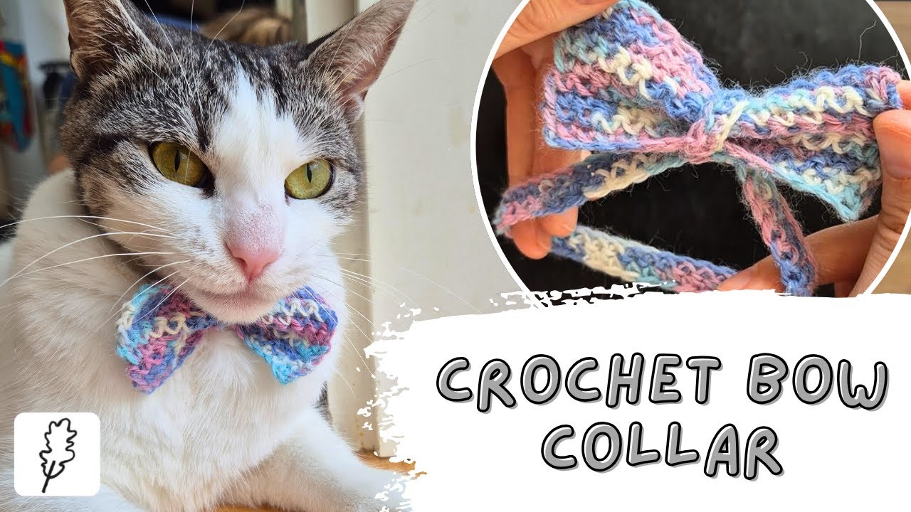 Easy Crochet Bow Collar for Your Pet | Beginner-Friendly Tutorial