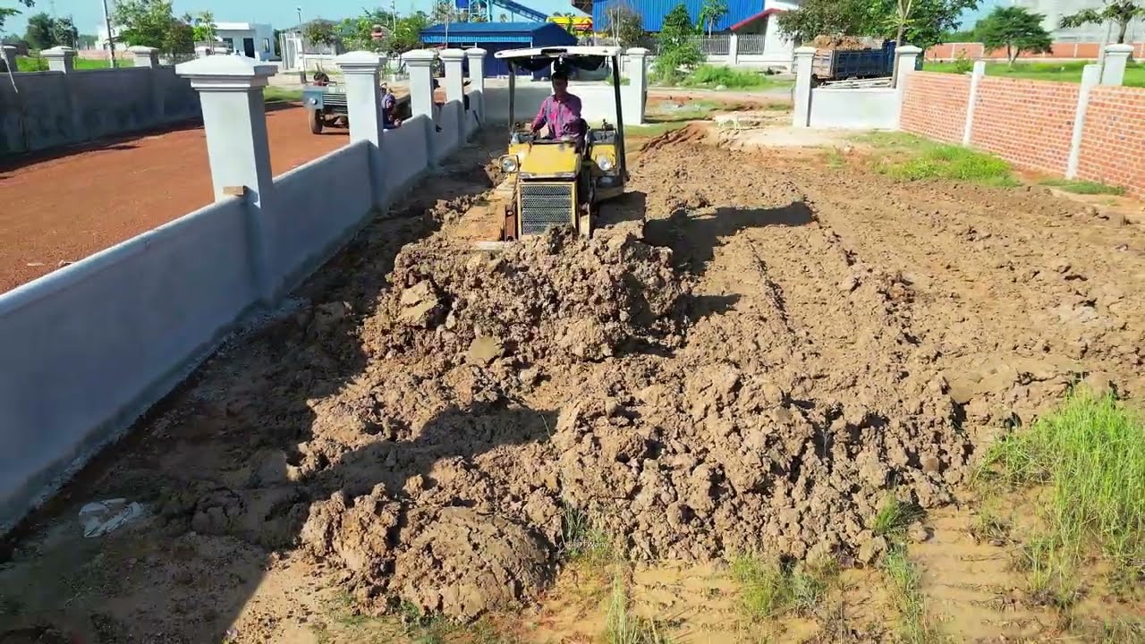 Amazing Dump Truck Overloading PROJECT!! Landfill In The Box Make Foundation by