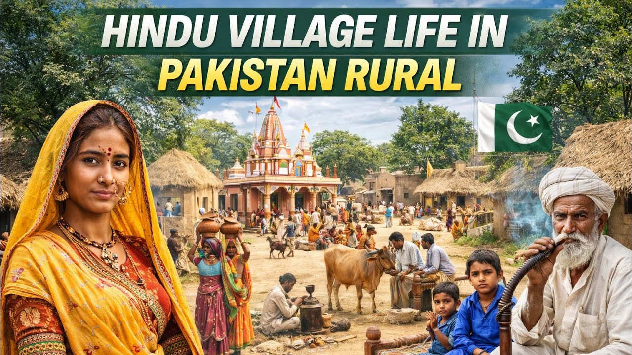 Pakistani Hindu village life Near India border 