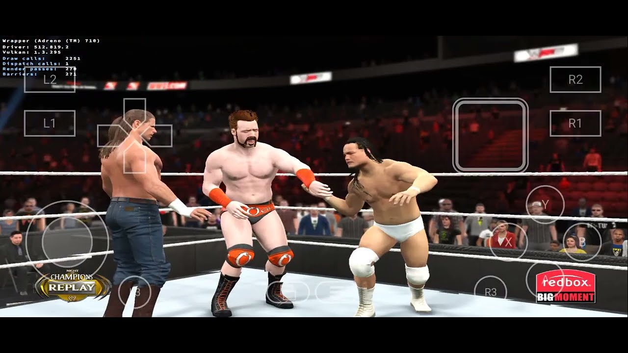 Winlator Ludashi v2. - Gameplay WWE 2K15 (Windows) On Android || Snapdragon 7s Gen & 6 Gen