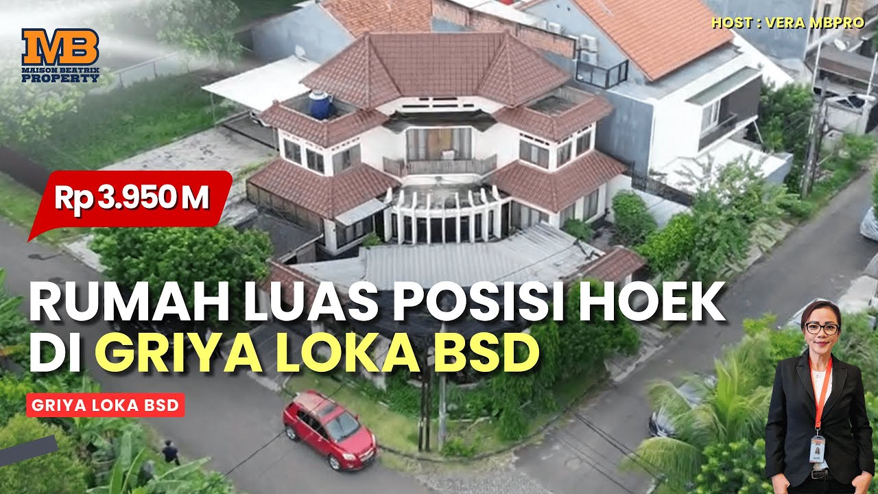 RUMAH BAGUS LUAS POSISI HOEK DI GRIYA LOKA BSD | GRIYA LOKA BSD