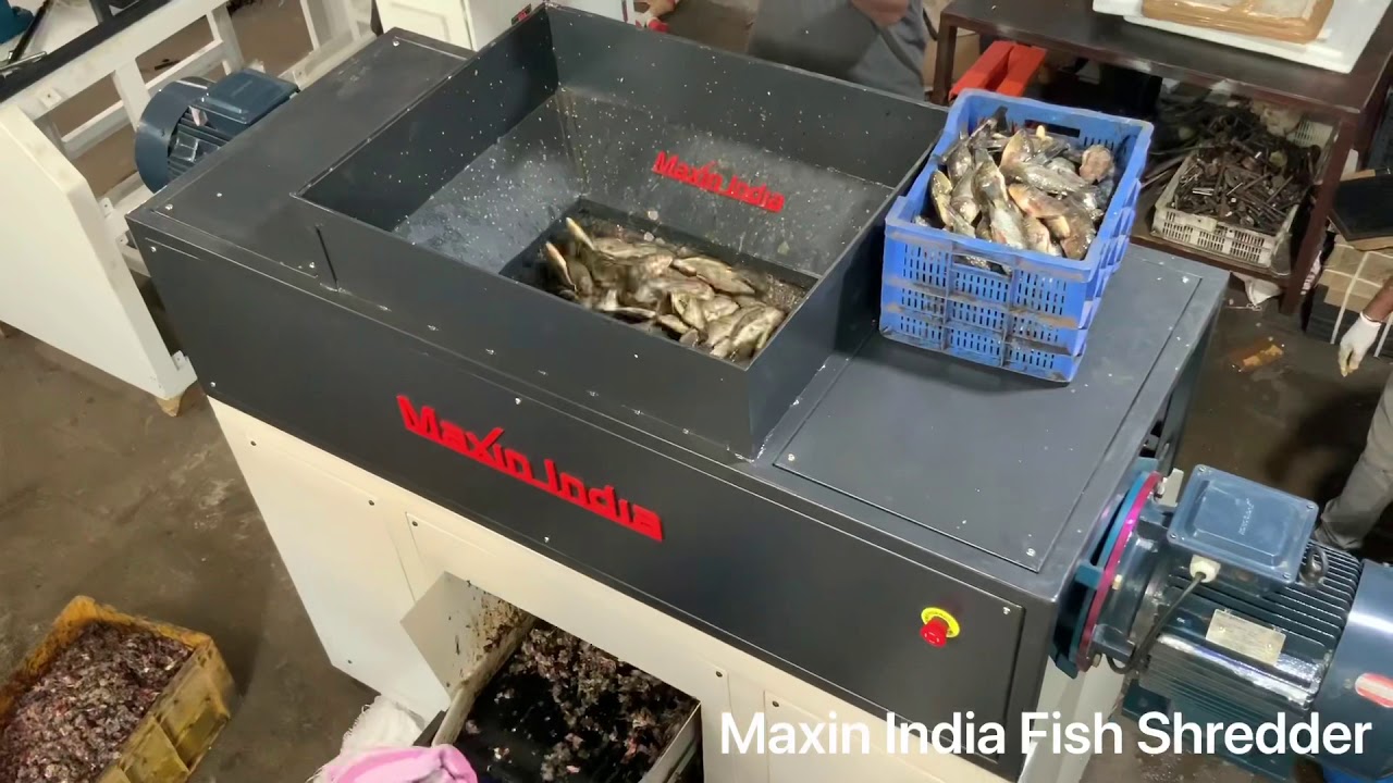 Fish Waste Crushing, Fish waste Shredder, Fish waste Grinder, Fish #Fishcrushing, #FishHeadCrushing,
