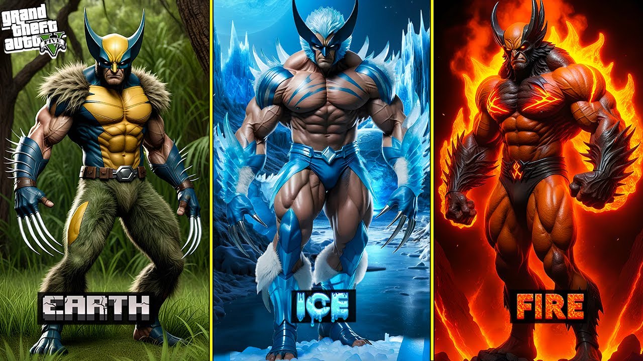 Shinchan Upgrading to ELEMENTAL WOLVERINE in GTA 5