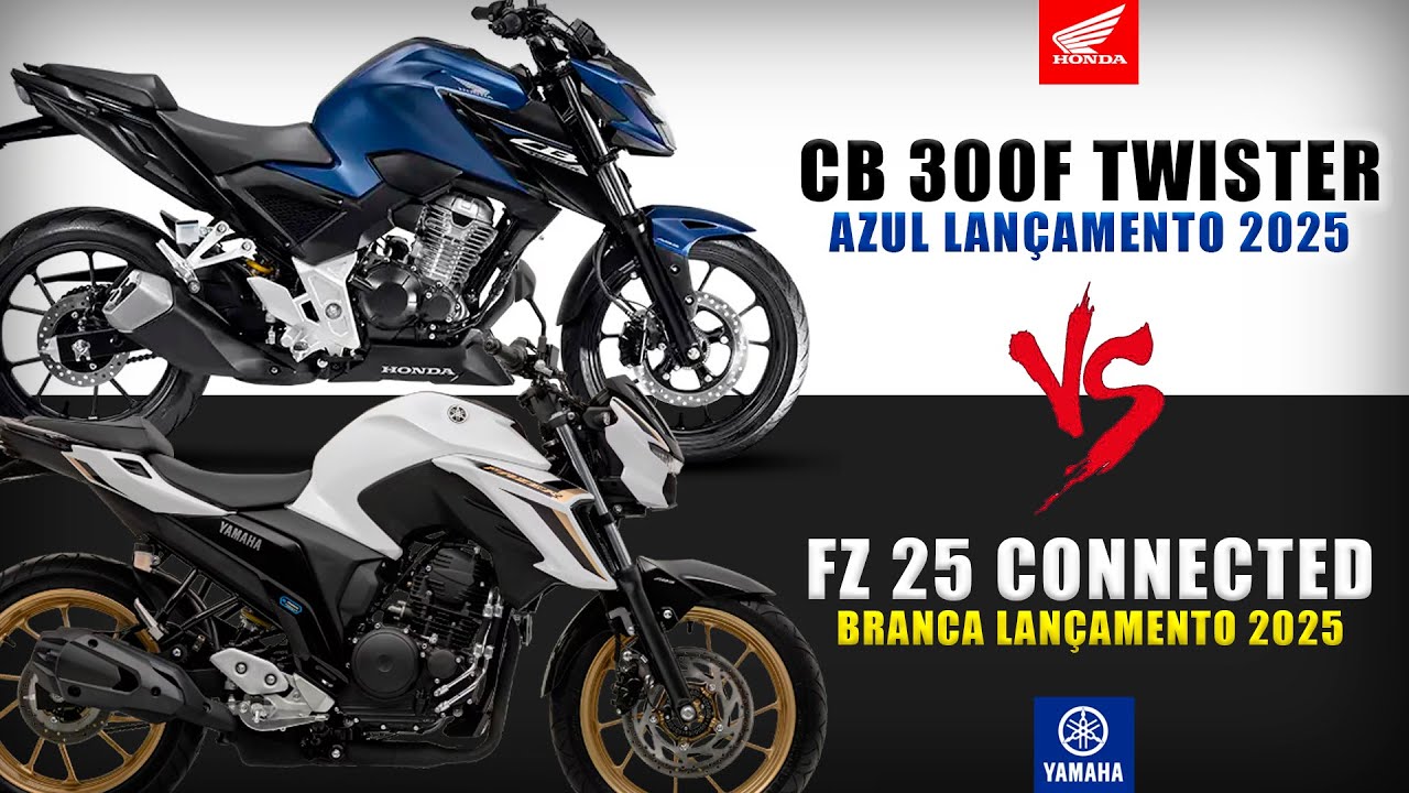 QUAL COMPRAR EM 2025 ? - CB300F TWISTER VS FZ 25 CONNECTED