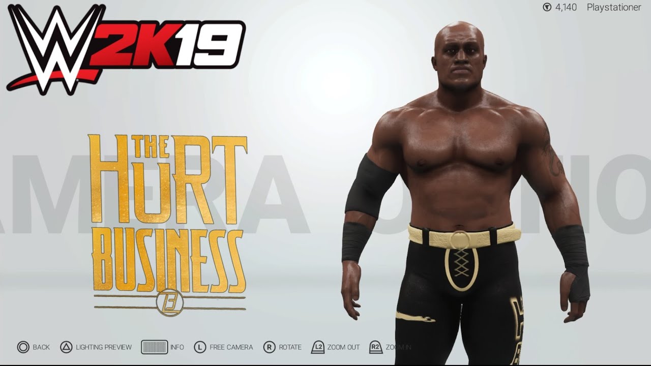 WWE 2K19 ps4/xbox one Bobby Lashley caw
