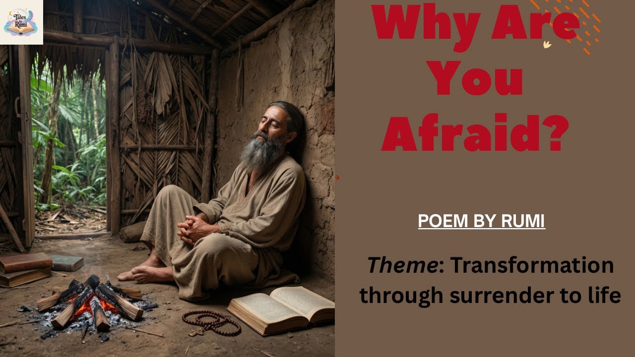 Why are you afraid: Rumi poems #rumi #motivation #selfimprovement #lawofattraction #life 